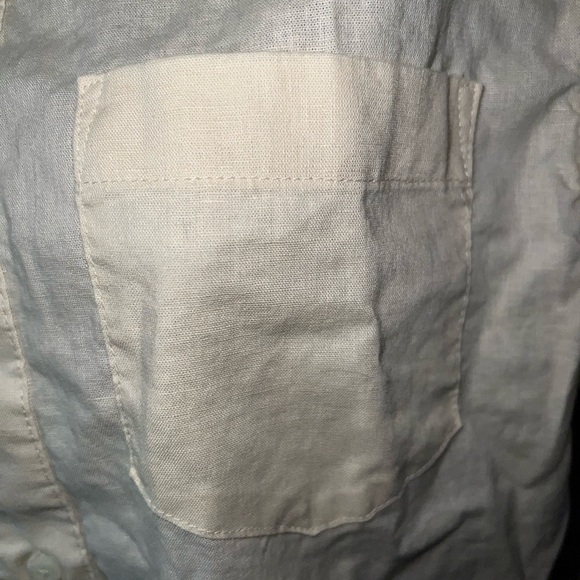Joe's Jeans Linen Blend Short Sleeve Button Down Shirt - Picture 2 of 10